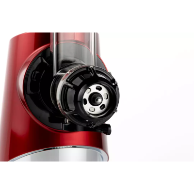 Pormenor da tampa de regulação de polpa da Sana 727 vermelha