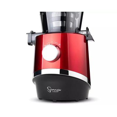 Pormenor botão de controlo Sana 878 vermelho