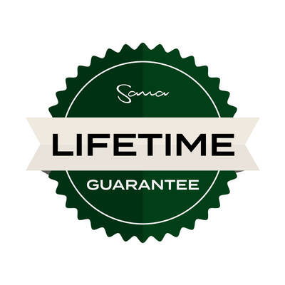 Selo de garantia vital&iacute;cia para o Sana 929 Ultimate Juicer