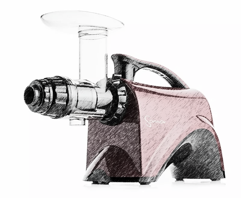 Vista diagonal do Sana 606 a l&aacute;pis